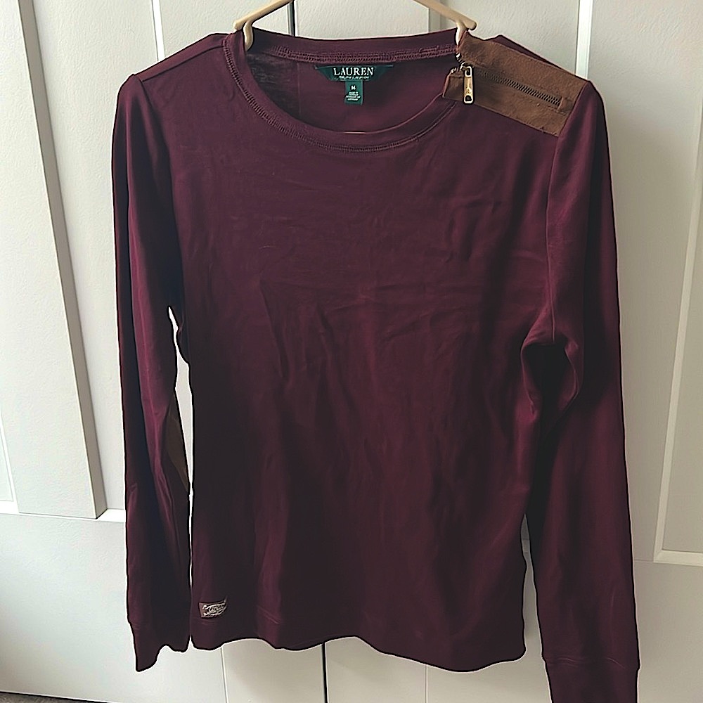 Ralph Lauren Long Sleeve Shirt with Zipper Accent